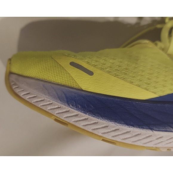 Salomon Mens Phosphor Yellow & Blue Aero Blaze Running Shoes Sneakers Size 9.5 - Picture 15 of 16